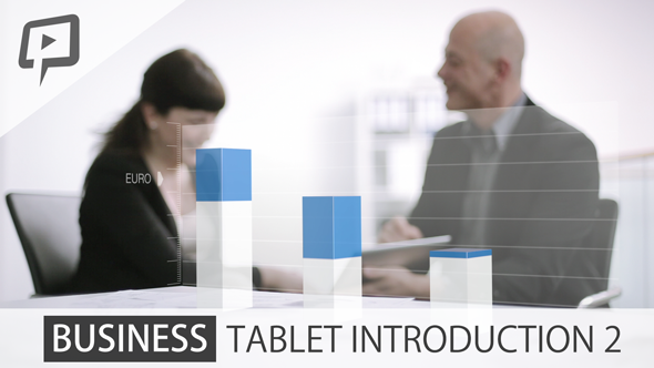  Business Client Tablet with Infographic