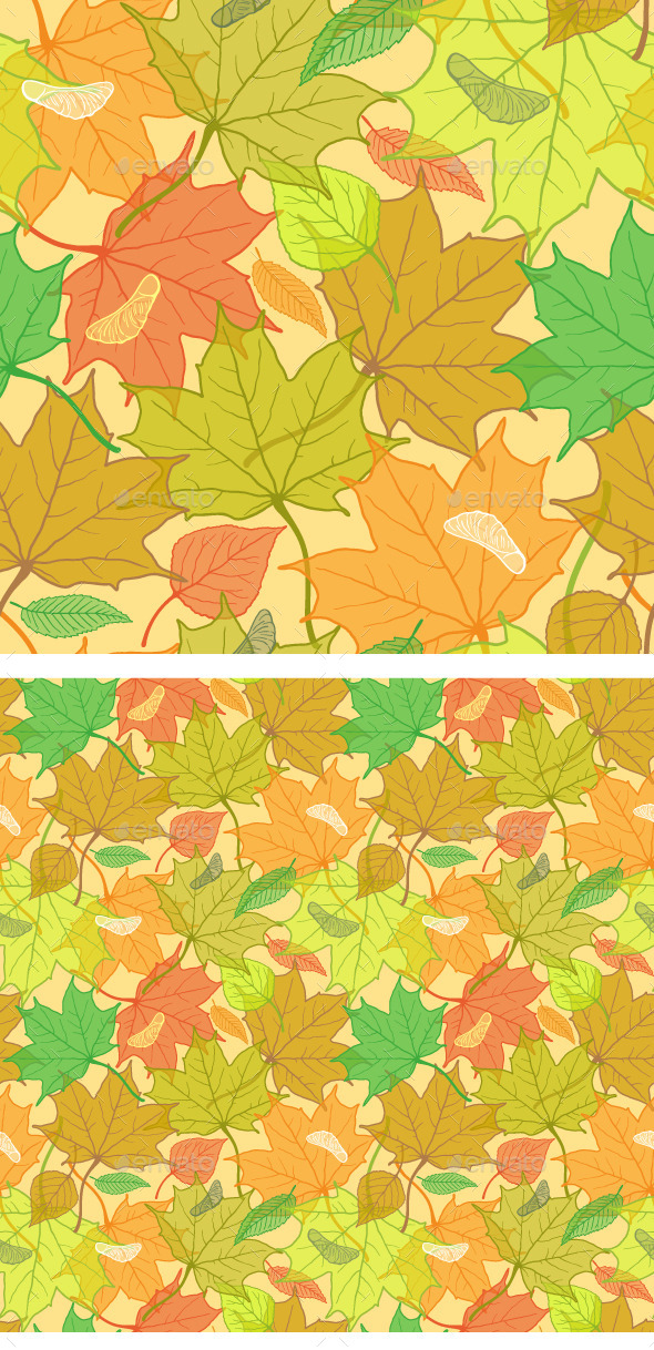 Autumn Fallen Leaves Pattern