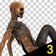 Zombie Attracted to Sound and Stand Then Walk - VideoHive Item for Sale