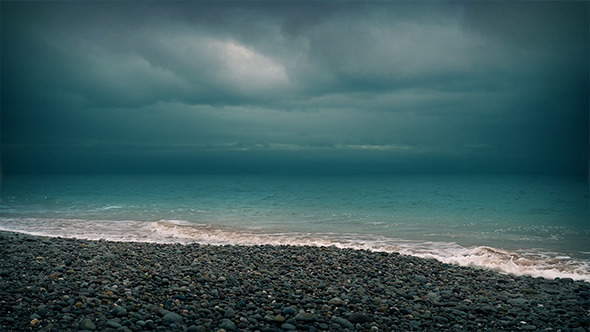 Dramatic Beach Shore