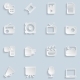 Paper Multimedia Icons - GraphicRiver Item for Sale