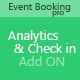 Event Booking Pro: Analytics & Checkin Addon - CodeCanyon Item for Sale