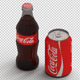 Coca Cola Can and Bottle - 3DOcean Item for Sale