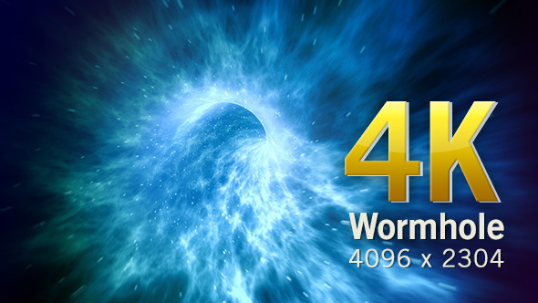 4k Sci-Fi Wormhole Vortex Tunnel