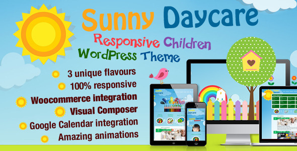 Looking for a charming & modern WordPress theme for your Daycare or Kindergarden business? Look no further! Our theme will showcase your facility in the best light possible, with an inviting and easy-to-navigate design that parents will love. Upgrade your online presence and showcase your business with our Daycare – Kindergarden WordPress Theme!