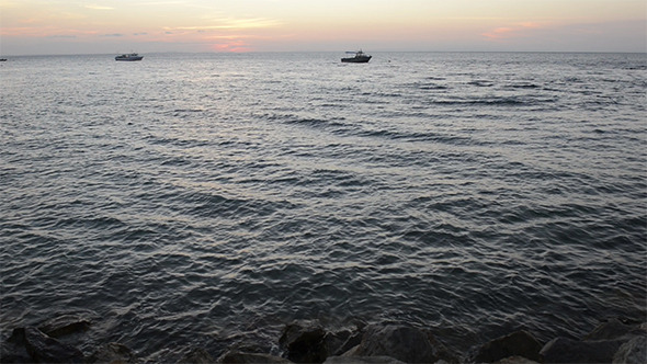 Boats At Sunset