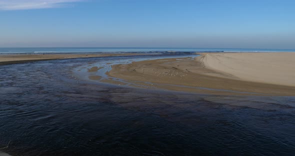 The Courant d Huchet,  Landes department, Nouvelle Aquitaine, France