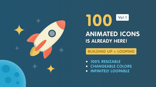 Ballicons Vol.1 — 100 animated icons