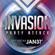 Invasion Party Attack Flyer - GraphicRiver Item for Sale