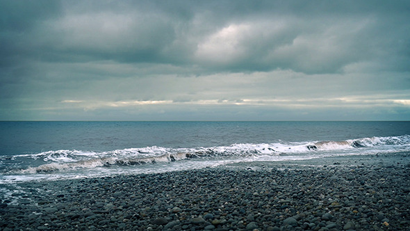 Beach Shore Cloudy