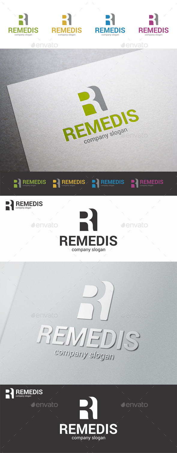Letter R Logo Template - Remedis
