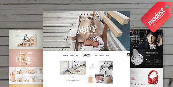 Modest Shop - 3 in 1 eCommerce PSD Templates