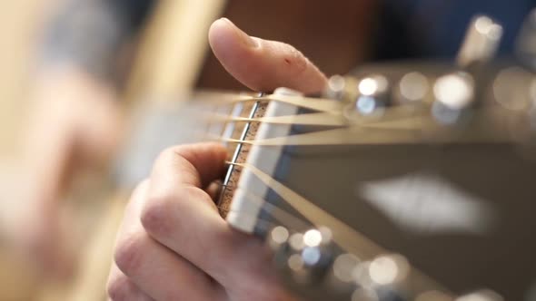 Guitarist Playing the Classical Guitar