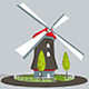 3D WindMill Low Poly - 3DOcean Item for Sale