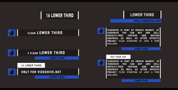 Lower Thirds Package