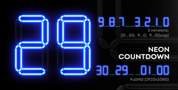 Neon Countdown