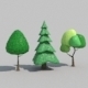 Low Poly Tree Vol01 - 3DOcean Item for Sale