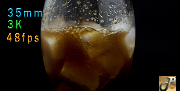 Soda Being Poured On A Frost Glass