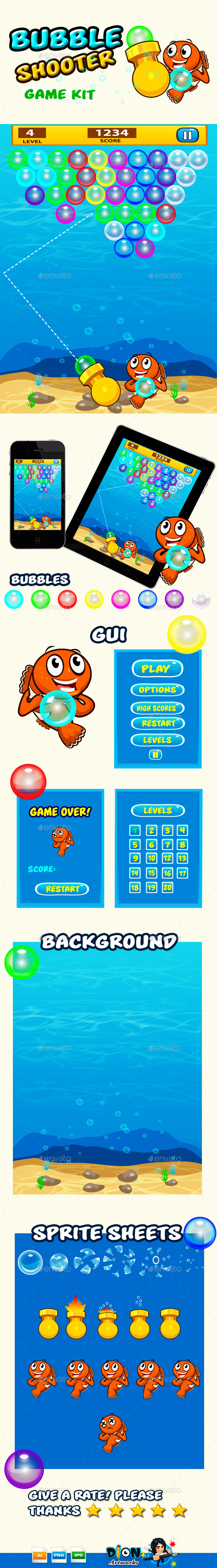 Game Assets- Bubble Shooter.