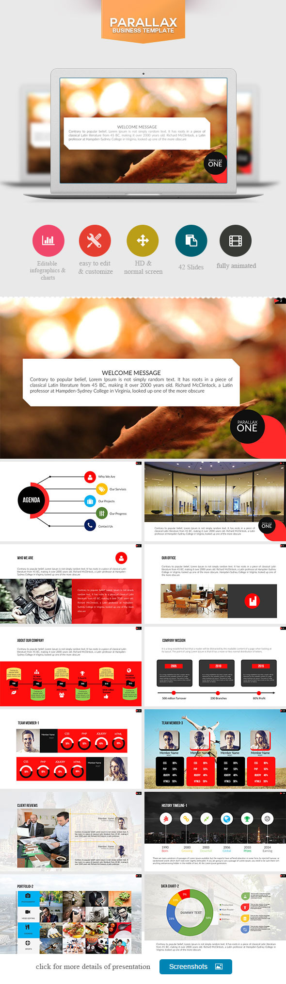 Parallax Effect Powerpoint Template Download Pulp