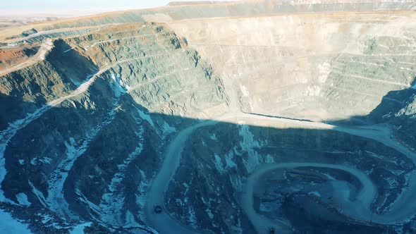 Panoramic View of an Openpit Copper Mine