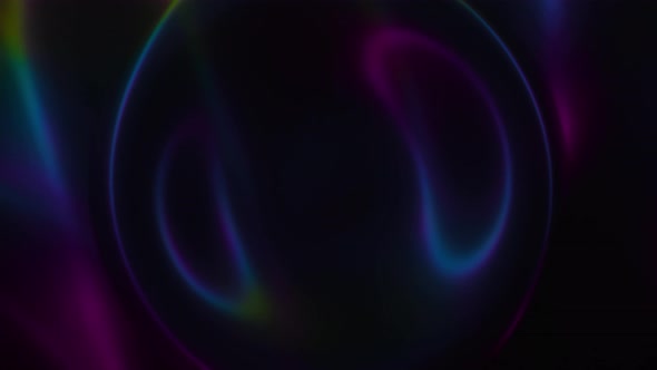 Ring hole circle center vortex. Neon purple green teal lights rays glow in the dark