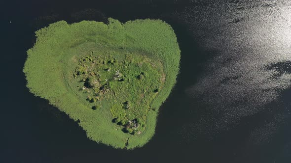 Top View of Lake Drivyaty in the Braslav Lakes National Park the Most Beautiful Lakes in Belarus