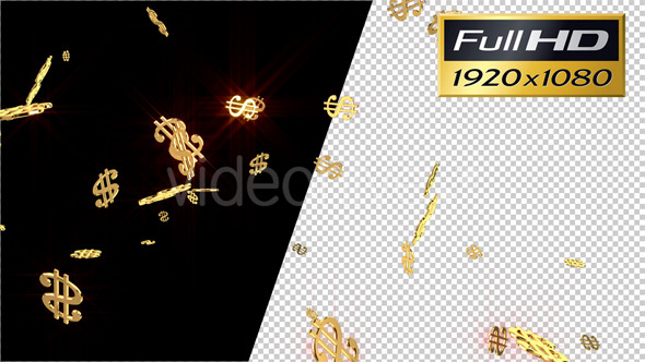 Golden Dollar Signs alt