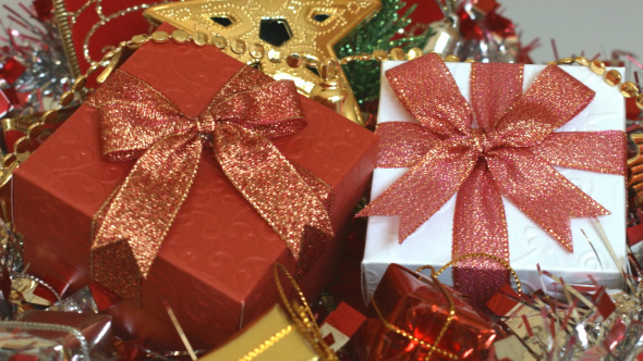 Gift Box And Christmas Decoration 02