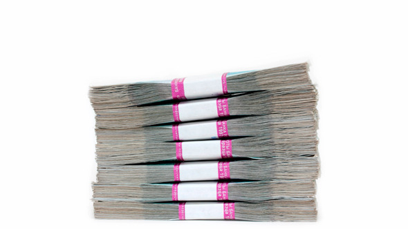 Stack Of Banknotes Packages
