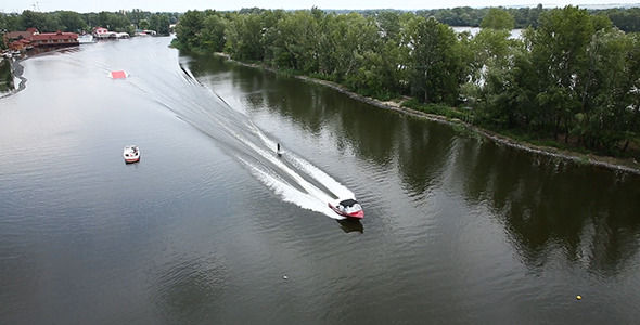 Jumping Skier