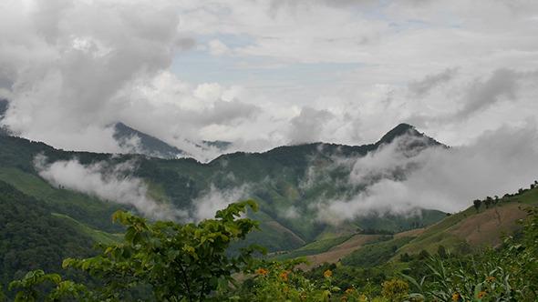 Mountain Range Vista Doi Phuka