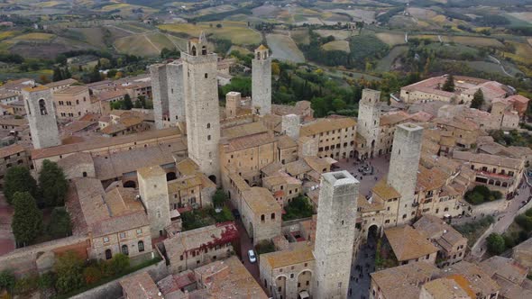 San Gimignano Aerial View
