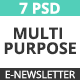 Multipurpose E-newsletter Template - GraphicRiver Item for Sale