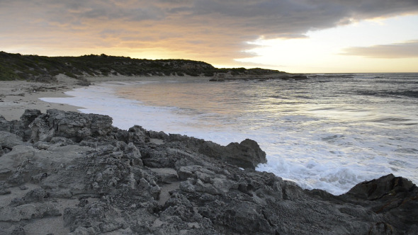 Waves Lapping Beach