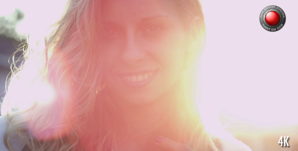 Blond Girl in Sun Rays
