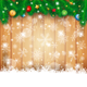 Christmas Background with Wood and Fir - GraphicRiver Item for Sale