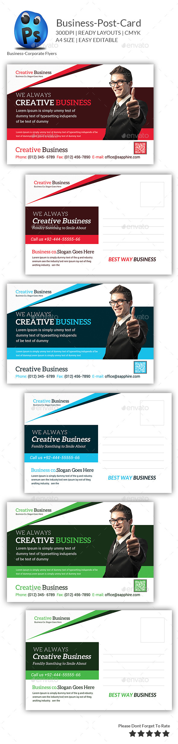 Corporate Business Postcard