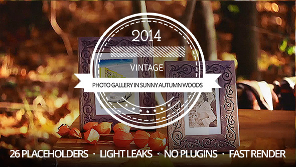Photo Gallery On Sunny Autumn Woods alt