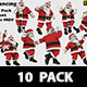 Santa Christmas Dancing Hip Hop Moves 10 Pack - VideoHive Item for Sale