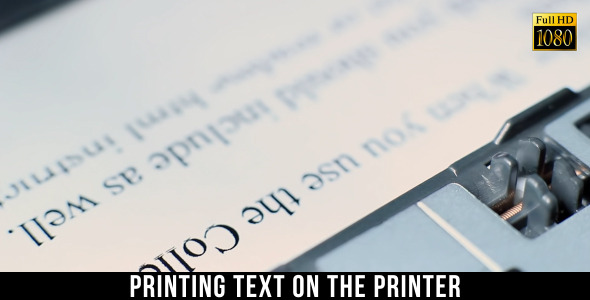 Printing Text On The Printer 4