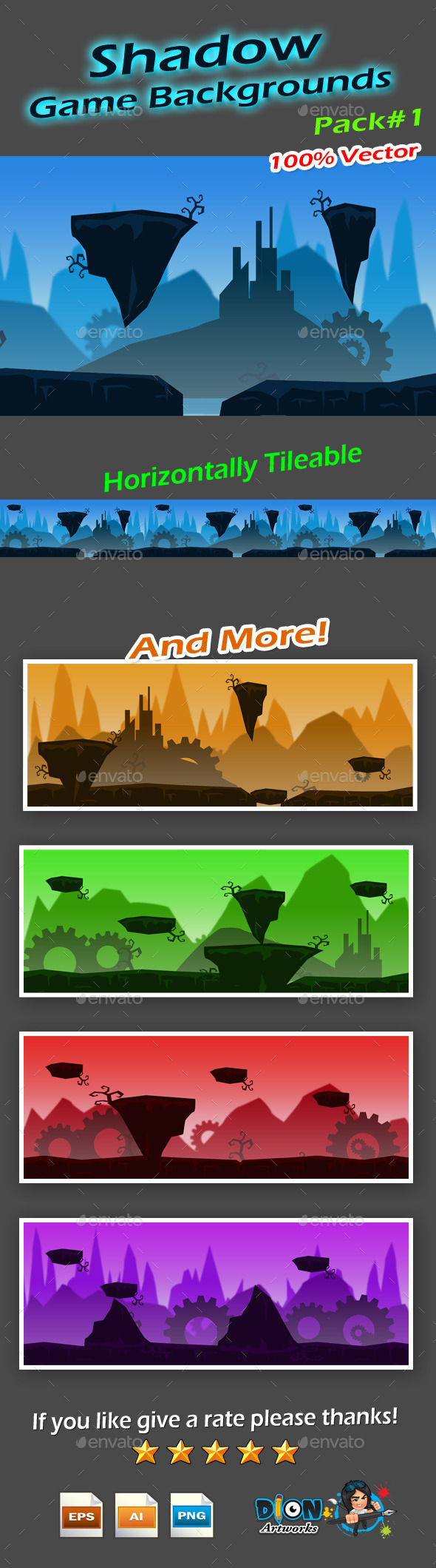 Shadow Game Backgrounds