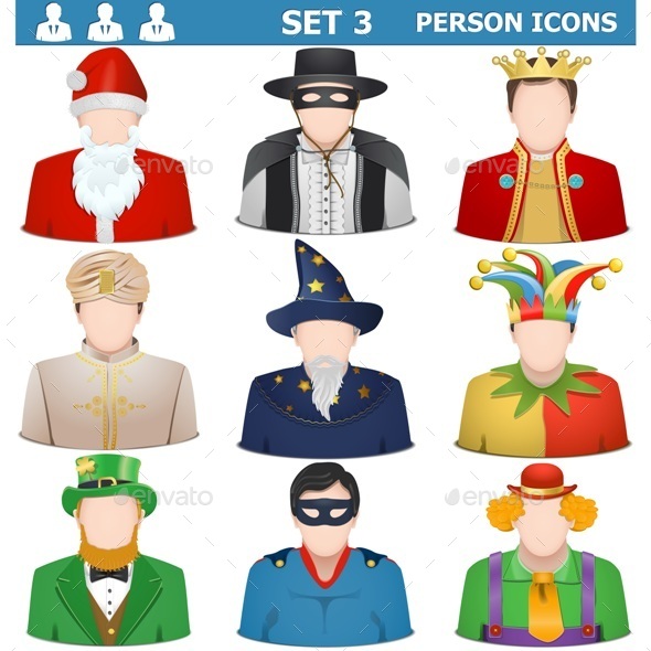 Vector Person Icons Set