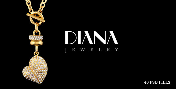 Diana - Creative Jewelry PSD Template
