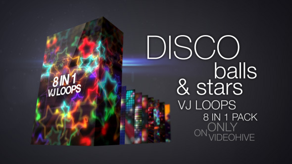 Disco Balls&Stars VJ loops Pack screen