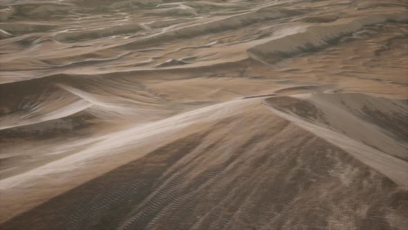 Red Sand Desert Dunes at Sunset