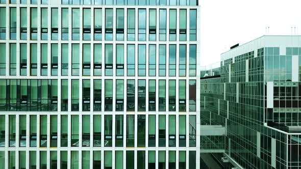 A Modern Hospital Building with Large Mirrored Windows