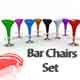 Bar Stools Set - 3DOcean Item for Sale