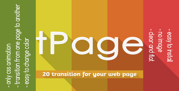 tPage - Transition from one page to another page -