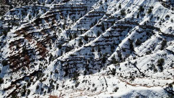 Aerial of the rugged landscape of southern Utah